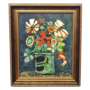 絵画 ポールアイズピリ 花瓶の花