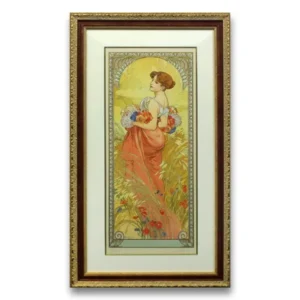 絵画 アルフォンス・ミュシャ 夏連作「四季」より