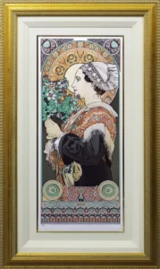 絵画 アルフォンス・ミュシャ 浜薊