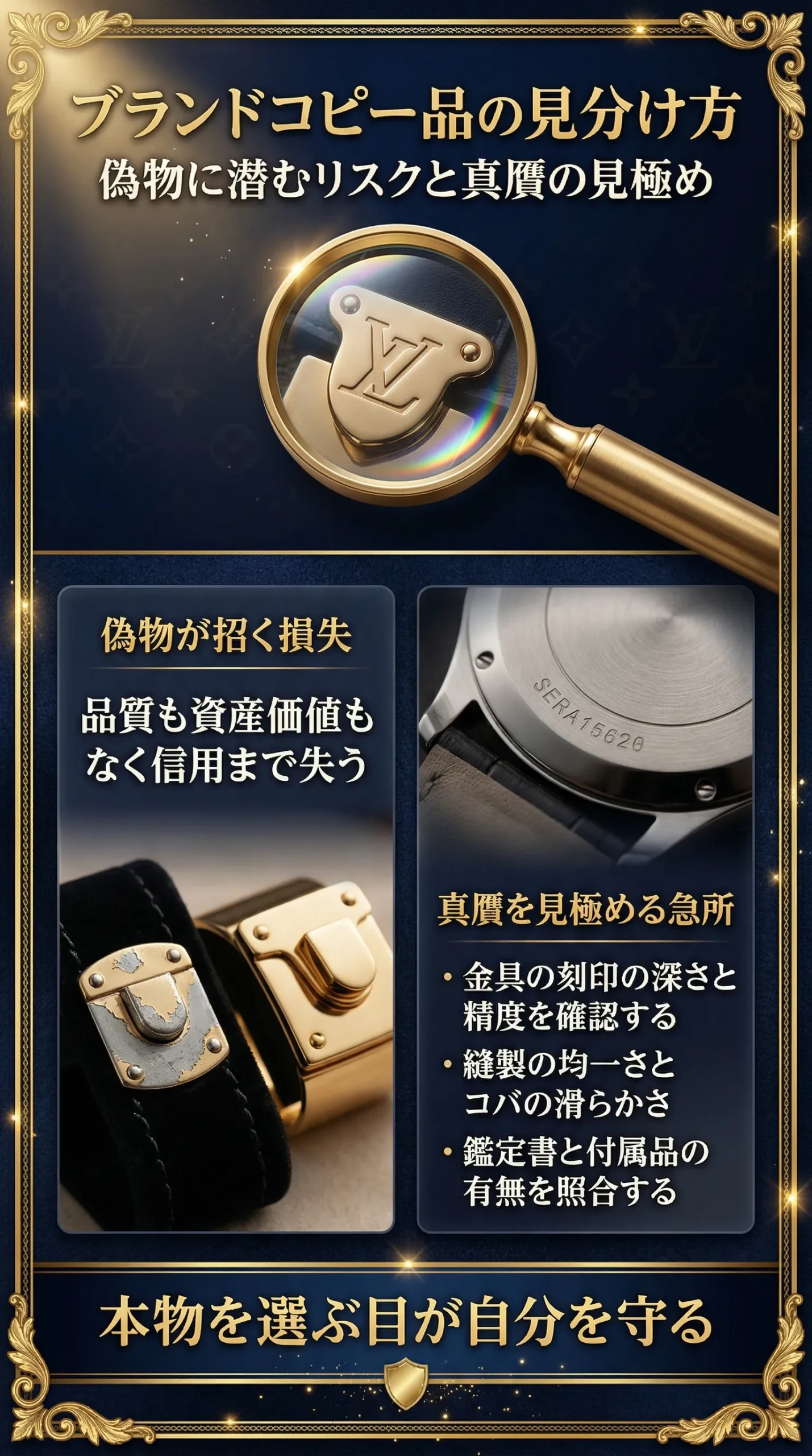 ブランドコピー品の見分け方とは？違法性や購入しないための注意点を解説