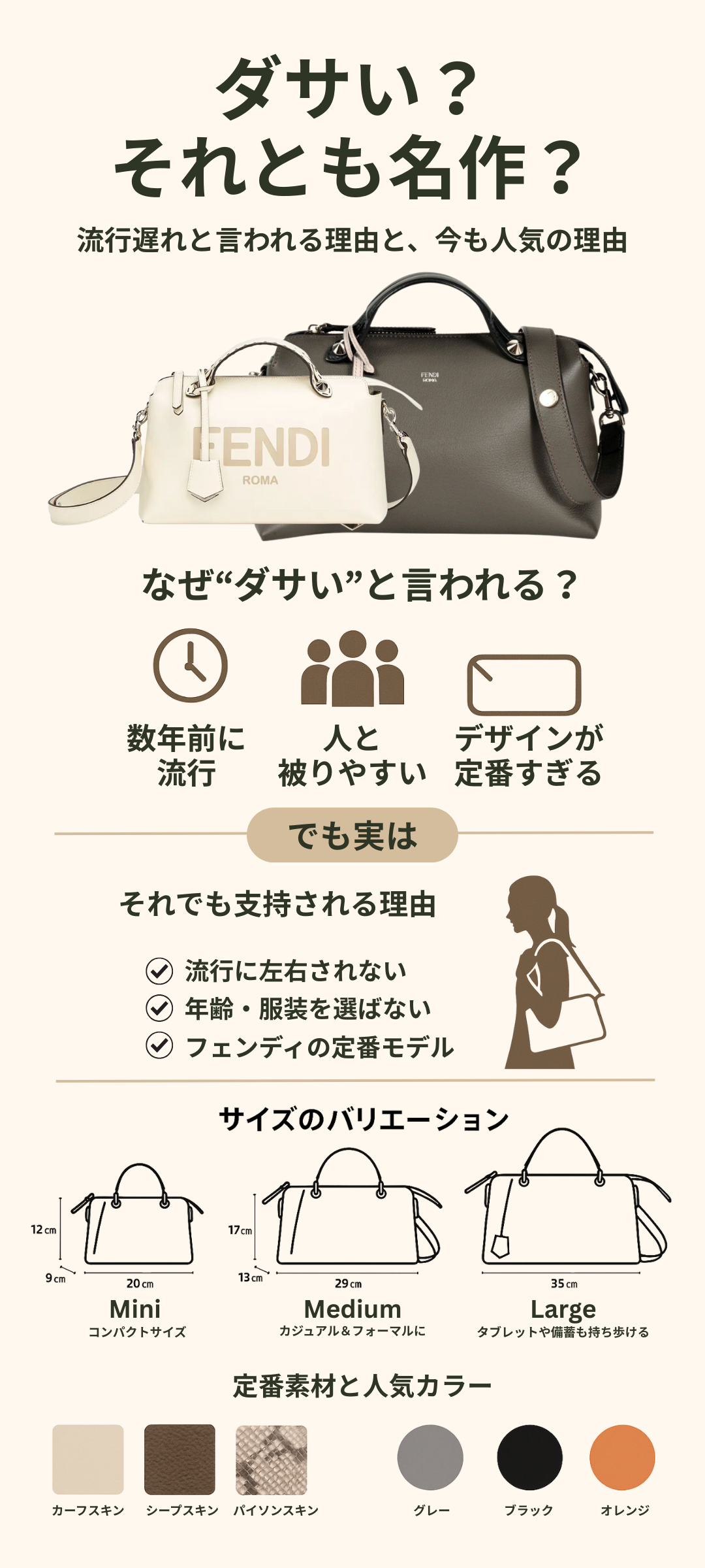 フェンディのバイザウェイは流行遅れでださい?使い勝手や人気の理由・価格を解説