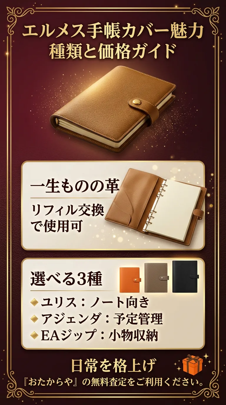 エルメスの手帳カバーの魅力を徹底解説！種類や価格相場などもご紹介