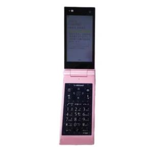 docomoドコモ STYLE series F-06D Girls’ ハッピーピンク 携帯電話 ガラケー 卓上ホルダ付