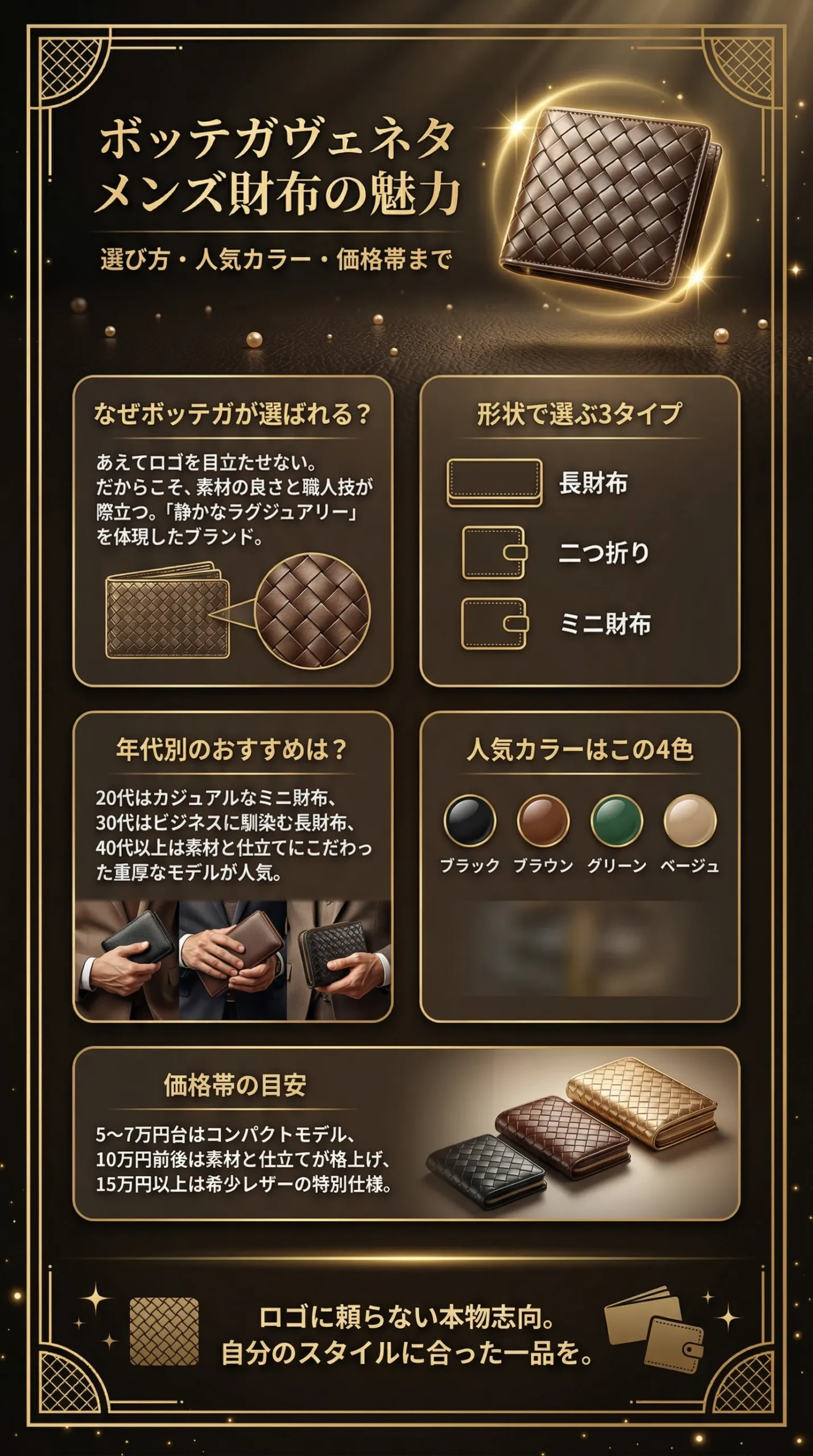ボッテガ・ヴェネタのメンズ財布｜人気な長財布や価格帯・色選びのポイントを徹底解説