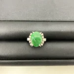 Pt900 翡翠 リング