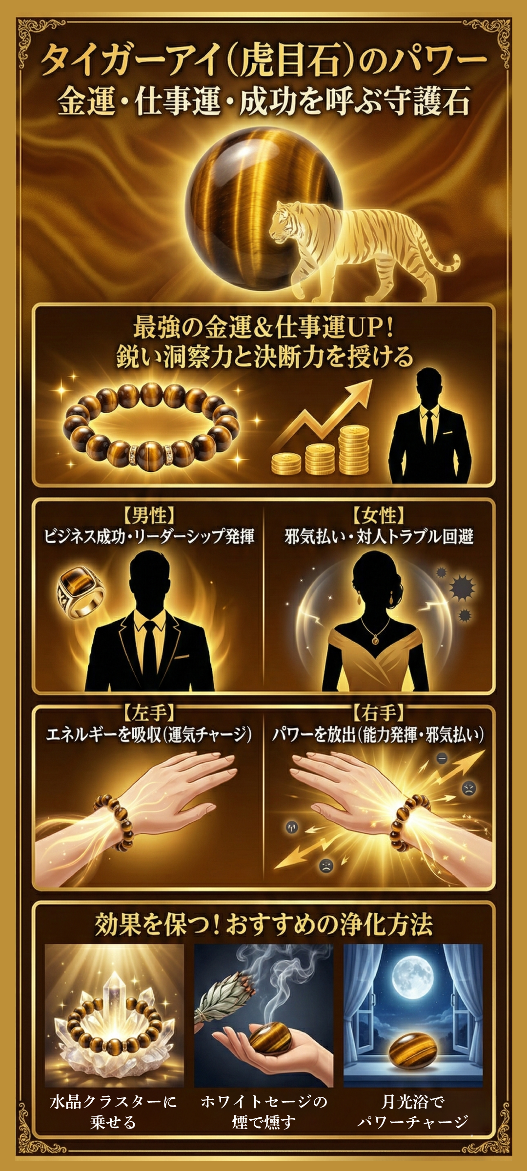 タイガーアイの効果とは?合う人・合わない人の特徴なども紹介