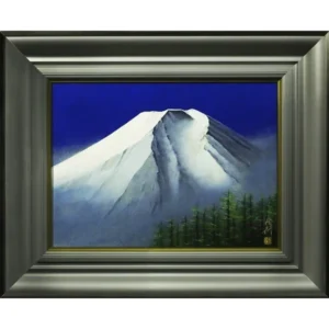 清水信行●富岳/紙本彩色8号/風景画/富士山/日本画/共シール/年賀はがき/絵画/原画/美術品/真作保証