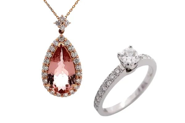 4月の誕生石はダイヤモンドとモルガナイト