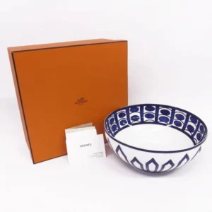 エルメス　ブルーダイユール　ボウル（L）ブランド食器