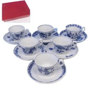 マイセン ブルーオニオン パターン完成250周年 カップ&ソーサー6客 専用ケース有 ブランド西洋食器