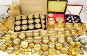 干支メダル 金杯・銀杯・メダル等 大量おまとめ/24K、シルバー刻印あり/酒器、寿