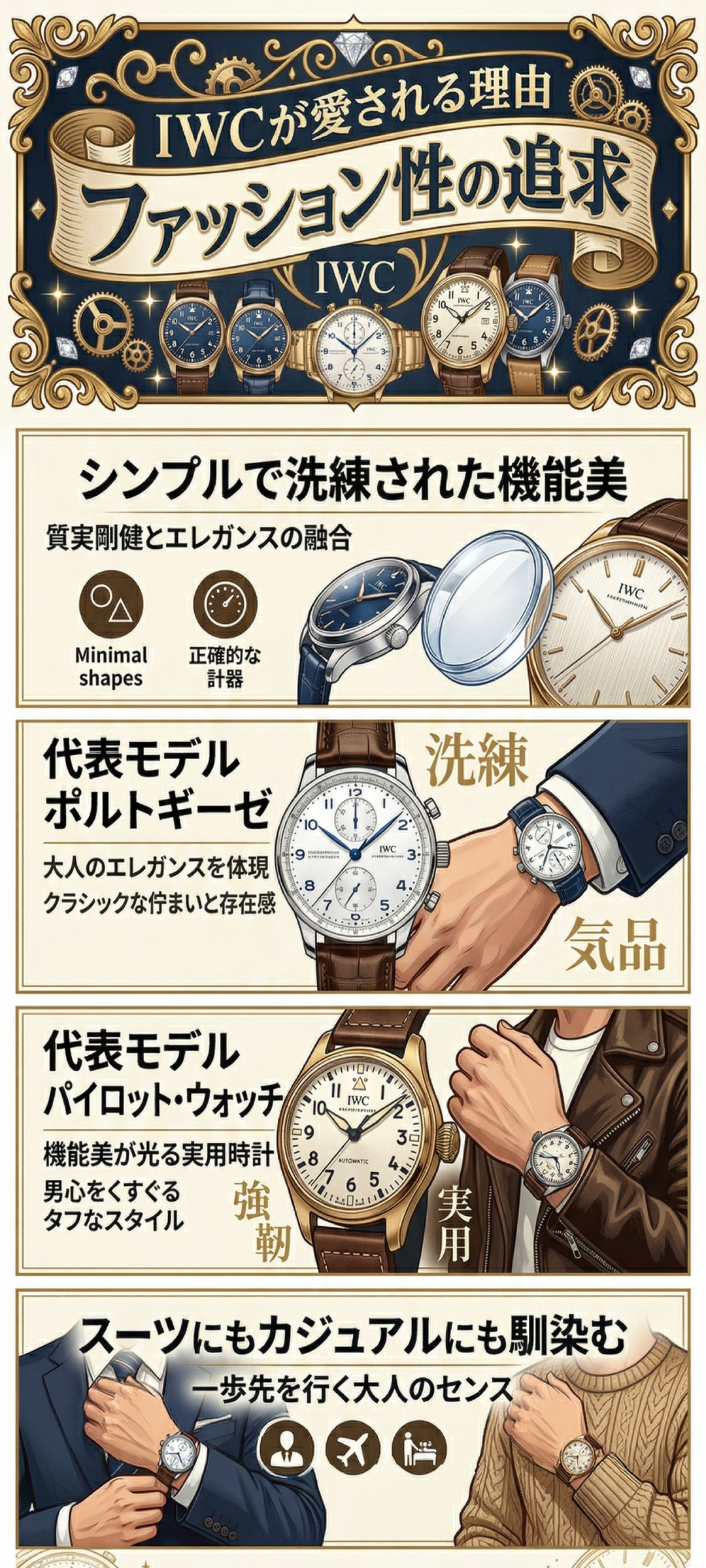 IWCをつけている人のイメージはどうなの？特徴や評判、ダサいと言われる理由まで徹底解説