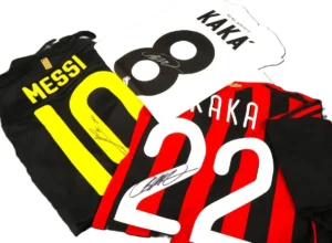 サイン入り サッカーユニフォーム LEO MESSI リオネル・メッシ KAKAカカ 3点セット