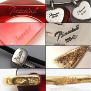 バカラ Baccarat バカラクリスタル アクセサリー ネックレス,リング他 シルバー 925・750刻印 おまとめ