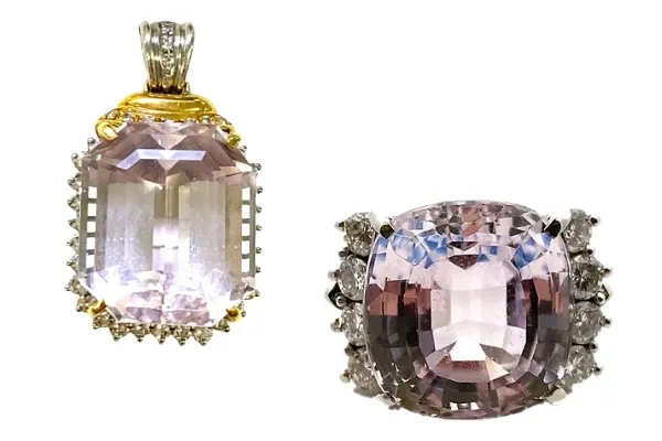 クンツァイトと似ている宝石との見分け方