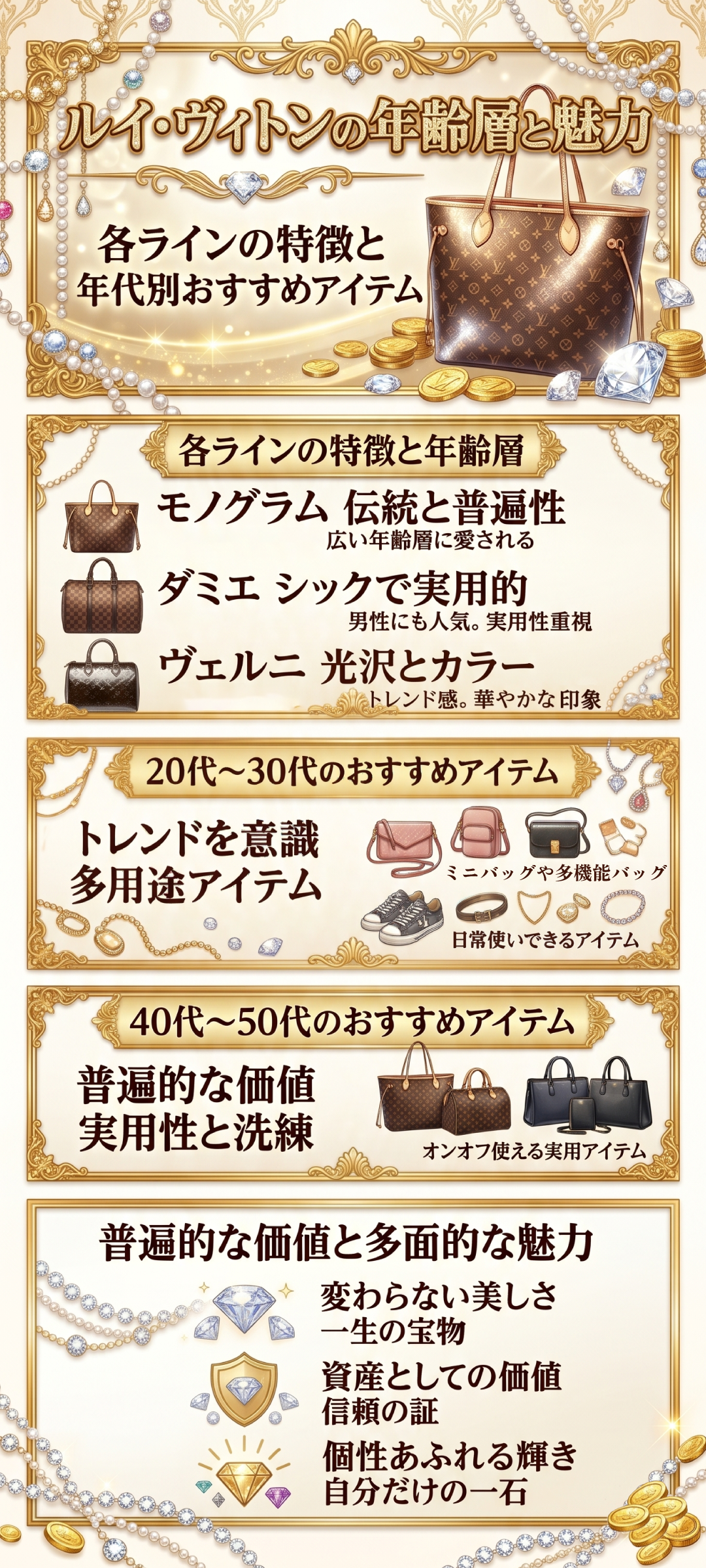ルイ・ヴィトンのアイテムを持つ年齢層とは?年代別やライン別のおすすめアイテムも紹介