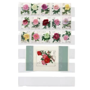 牡丹 中国切手1964年牡丹小型シート+牡丹シリーズ15種完