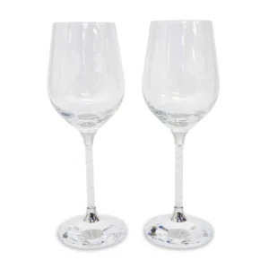 スワロフスキー ワイングラスペア ラインストーン クリスタル 2客セット