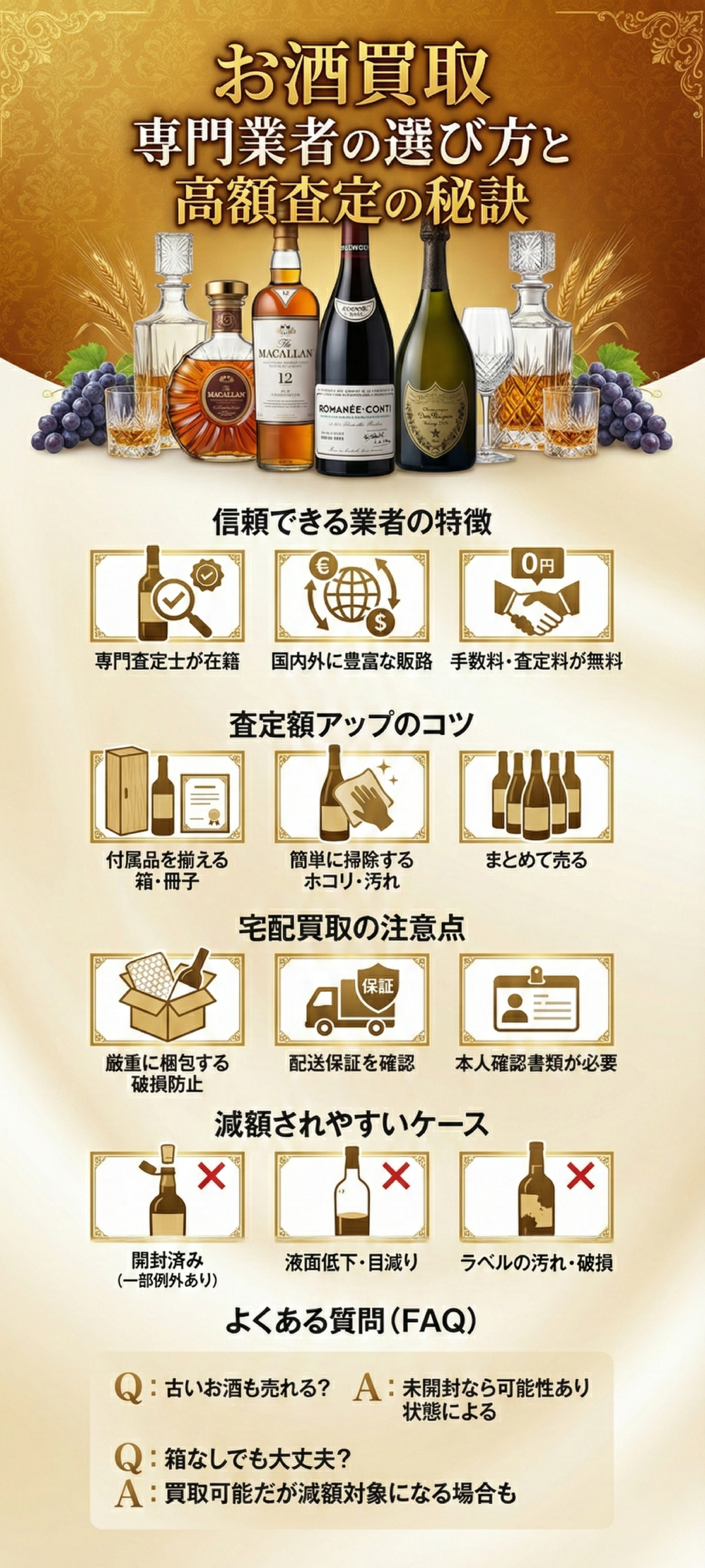 【2025年最新】お酒買取おすすめ業者10選!高く売るコツや注意点も徹底解説!