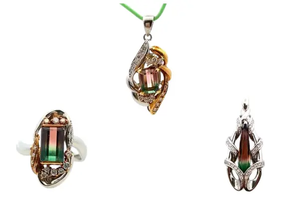 希少なトルマリン（ウォーターメロン・バイカラー・トリカラーなど）