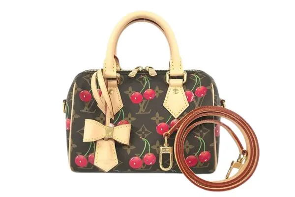 ルイ・ヴィトン モノグラムチェリー LV×TMスピーディバンドリエール20 ハンドバッグ 村上隆コラボ