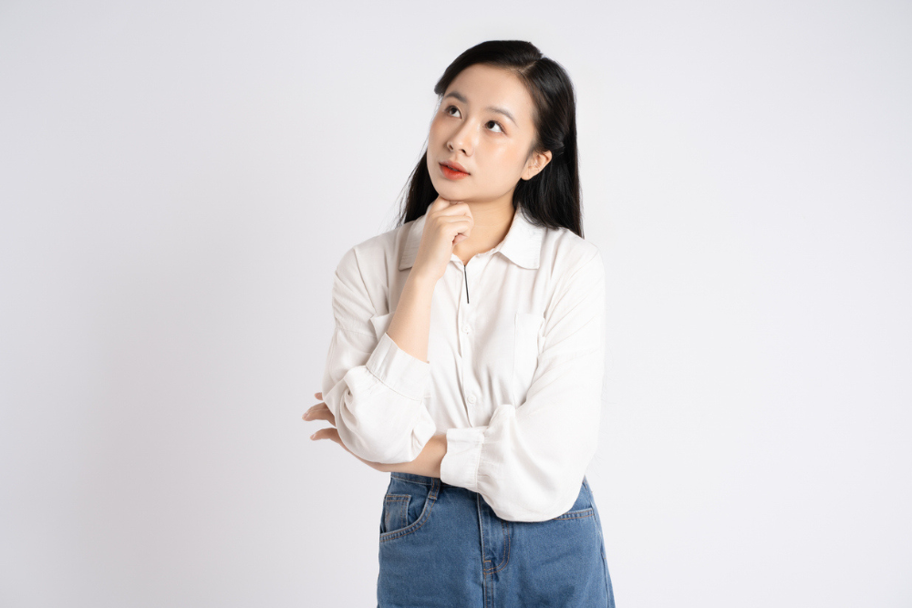 考える様子