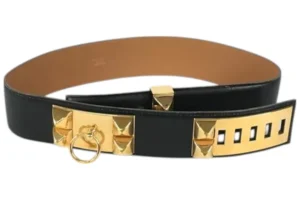 Hermes-CollierdeChien- Belt-Black