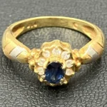 K18 サファイア リング