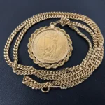 K18 ブリタニア金貨ネックレス