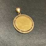K24 メイプルリーフ金貨 ネックレストップ