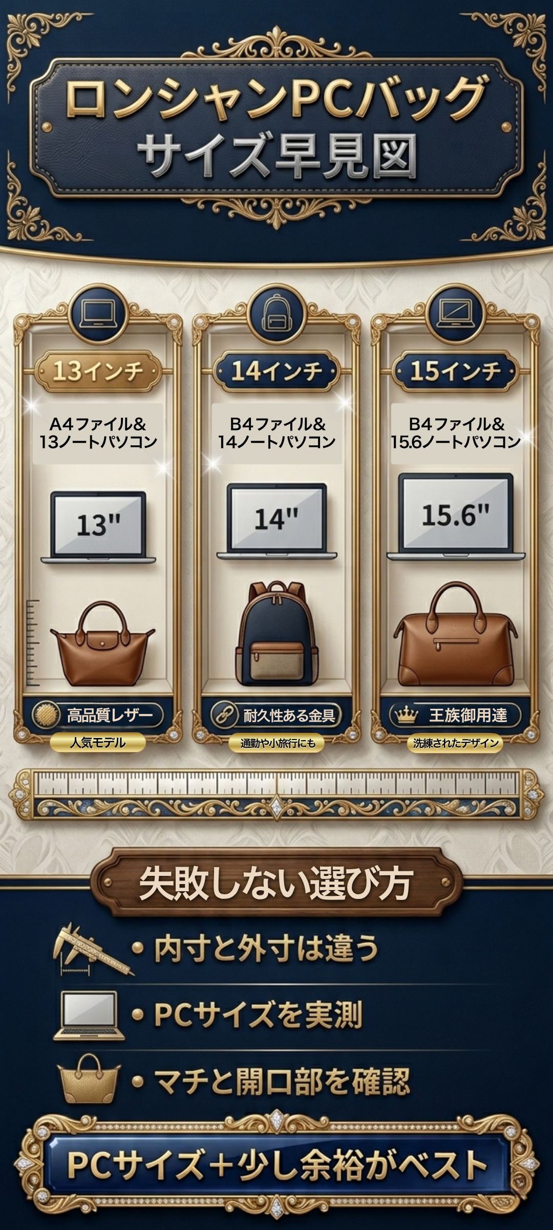 ロンシャンでパソコンが入るサイズはどれ？通勤に使えるトートやリュックを比較