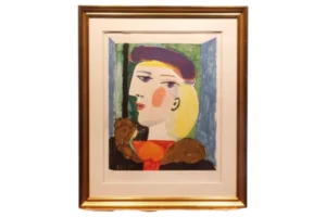 骨董品-絵画-女性