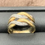 Pt900・K18 ダイヤモンド リング