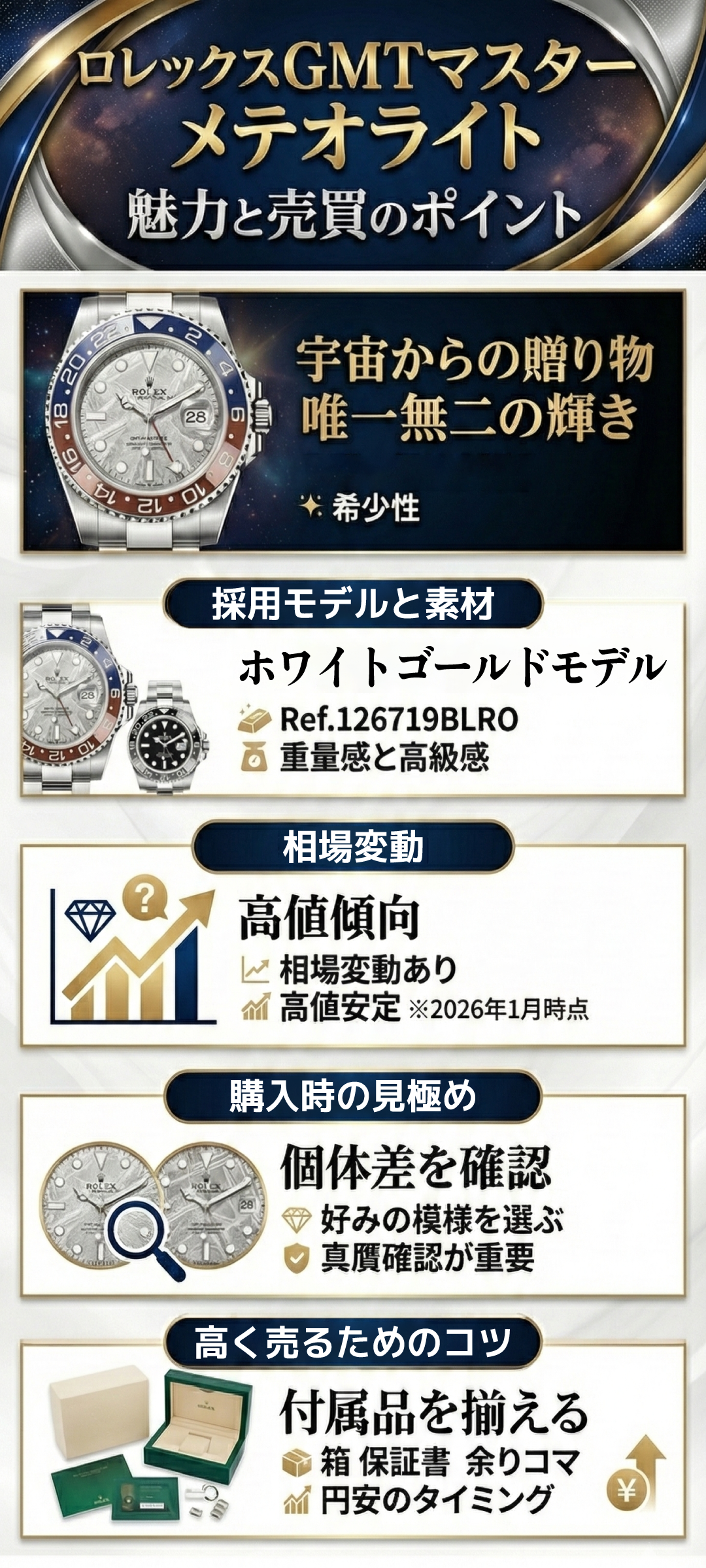 ロレックス メテオライトとは?希少モデルの価値・相場と高価買取のポイント