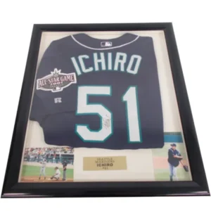 イチロー 2001 MLB オールスターゲーム 直筆サイン入りユニフォーム シアトルマリナーズ 額入り
