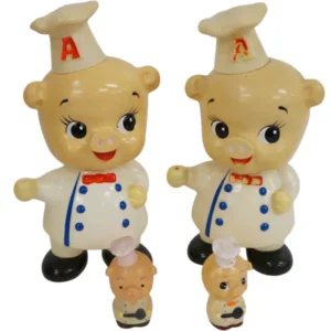 エースコック こぶた ソフビ 計4体セット