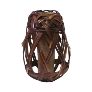 古竹一輪挿 共箱 茶道具 華道 花入 竹細工