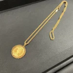 K18 マン島キャット金貨付ネックレス