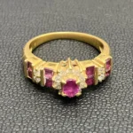 K18 色石リング