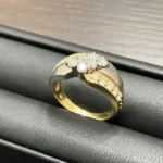 K18・Pt850 ダイヤモンド リング