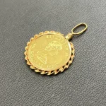 K24 メイプルリーフ金貨ネックレストップ
