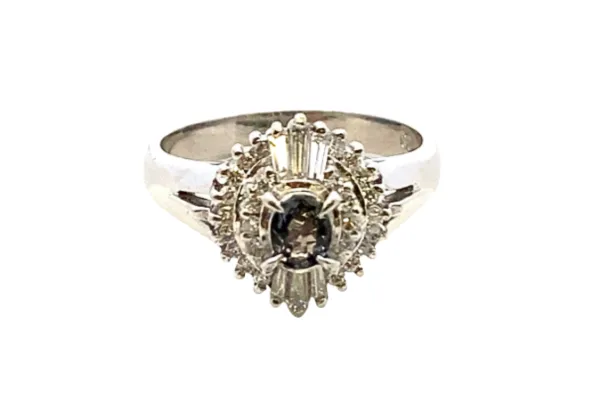 Pt･Pm900 アレキサンドライト・ダイヤ 0.19・D0.32ct 5.1ｇ