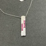 Pt850 ルビーネックレス