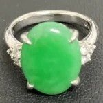 Pt900 翡翠 リング