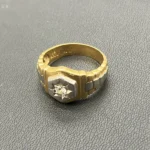 Pt900・K18 ダイヤモンド リング