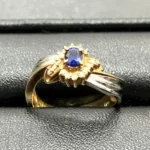 Pt900・K18 サファイアリング