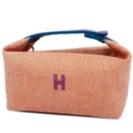 エルメス ブリッドアブラックGM ポーチ キャンバス