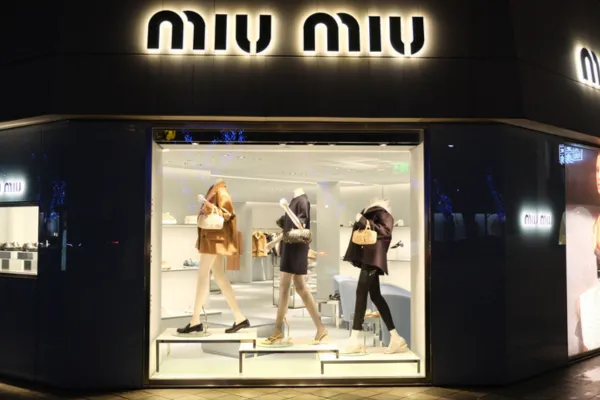 miumiuのショップの画像