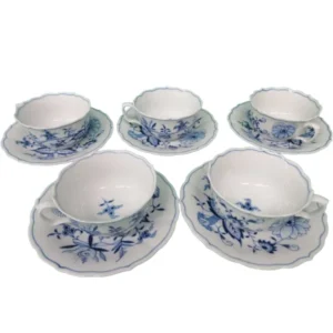 マイセン MEISSEN ブルーオニオン カップ＆ソーサー 5客セット