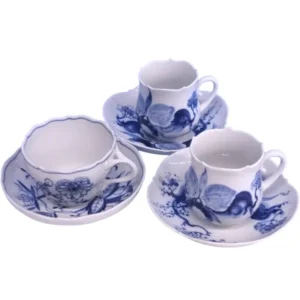 マイセン ブルーオニオン カップ＆ソーサー・ブルーオーキッド